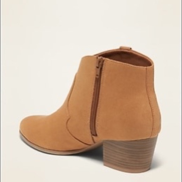 NWOB Faux-Suede Western Ankle Boots for Women - Picture 3 of 5